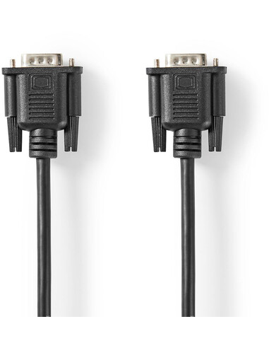Nedis CCGT59000BK20 VGA kabel 2 m VGA (D-Sub) Zwart