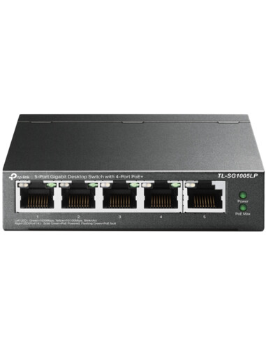 TP-Link TL-SG1005LP netwerk-switch Unmanaged Gigabit Ethernet (10/100/1000) Power over Ethernet (PoE) Zwart