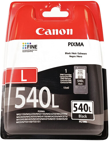 Canon PG-540L inktcartridge 1 stuk(s) Origineel Normaal rendement Zwart