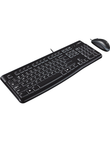 Logitech Desktop MK120 toetsenbord Inclusief muis USB QWERTY UK International Zwart