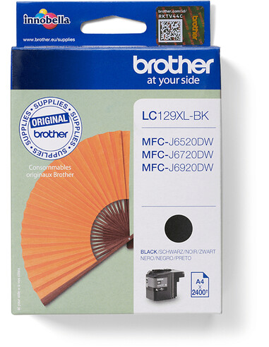 Brother LC-129XLBK inktcartridge 1 stuk(s) Origineel Hoog (XL) rendement Zwart