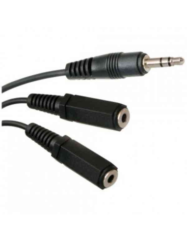 MMC Audio Split Cable 0.25m 1xMiniJack M-2xMiniJack F A02
