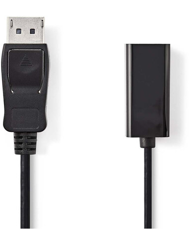 Nedis CCGB37150BK02 video kabel adapter 0,2 m DisplayPort HDMI Type A (Standaard) Zwart