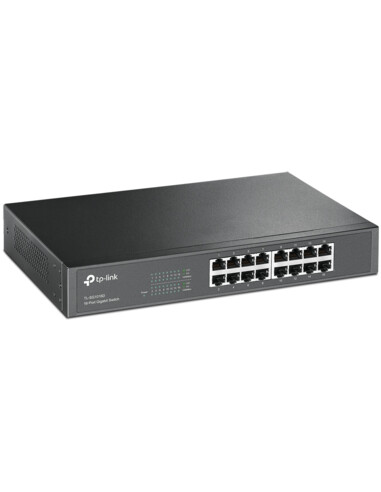 TP-Link TL-SG1016D Unmanaged Gigabit Ethernet (10/100/1000) Zwart