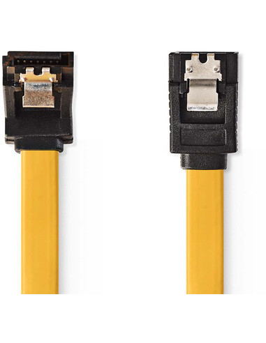 Nedis CCGP73260YE05 SATA-kabel 0,5 m SATA 7-pin Zwart, Geel