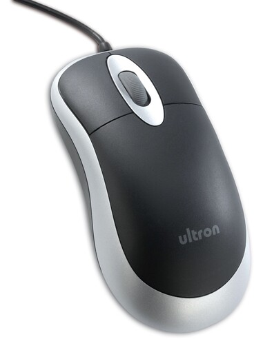 Ultron Mouse UM-100 basic optical USB muis USB Type-A Optisch 800 DPI