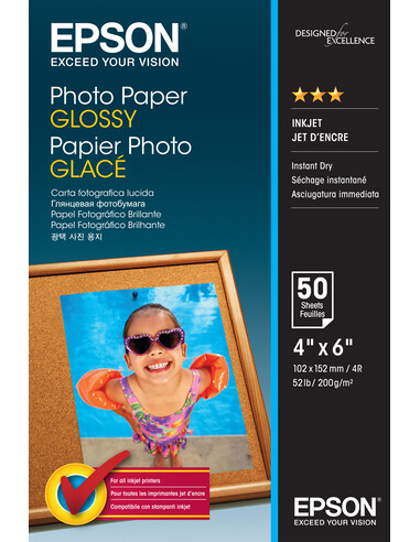 Epson Photo Paper Glossy - 10x15cm - 50 Vellen