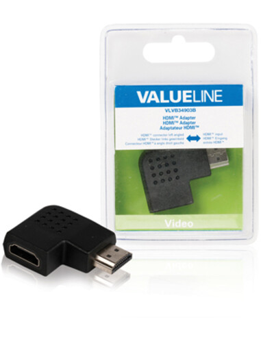 Valueline VLVB34903B tussenstuk voor kabels HDMI Zwart