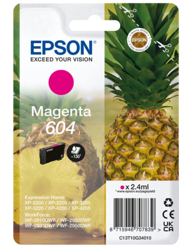 Epson 604 inktcartridge 1 stuk(s) Compatibel Normaal rendement Magenta