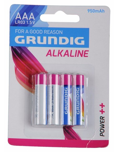 Grundig Alkaline Batterij AAA 4-pack