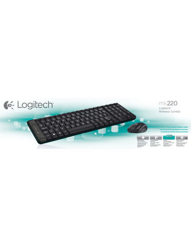 Logitech Wireless Desktop MK220 US-layout