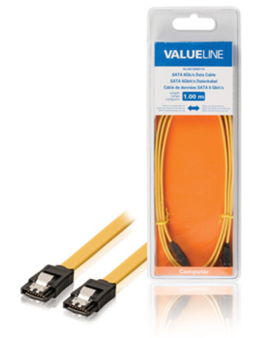 Valueline VLCB73250Y10 SATA-kabel 1 m SATA 7-pin Geel