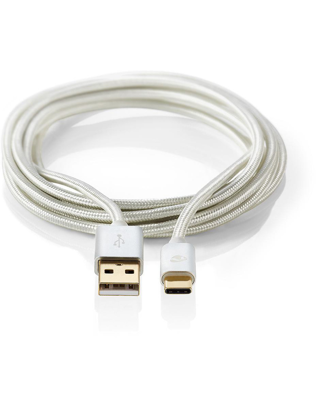 pijn werk Maken USB 2.0-Kabel voor Synchroniseren, Opladen en AV-Ondersteuning Verguld 1,0  m USB C Male naar USB